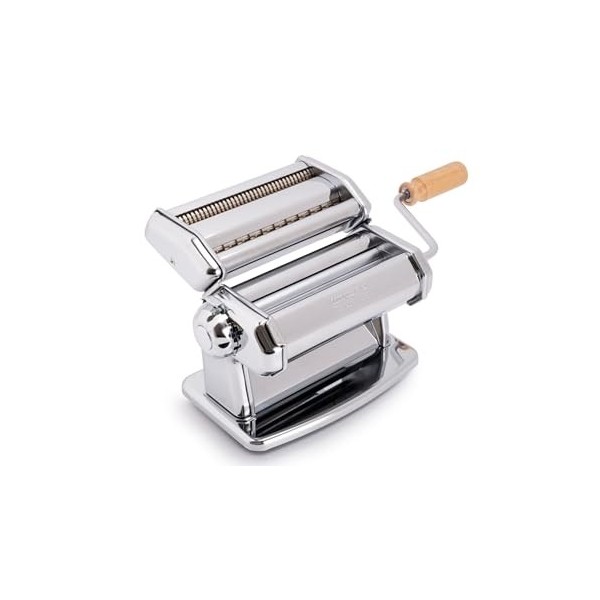 Imperia IPasta Ligne Classique. Machine à pâtes. 100% Fabriqué en Italie. Machine à pâtes fraîches en acier. Laminoir manuel 