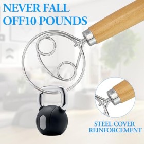 Machine à pétrir la pâte, fouet danois pour une pâte parfaite en un rien de temps - Fouet à pâte de haute qualité comme acces