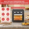 Karienvir Friteuse sans Huile 20 L, 1800W Friteuse à air chaud, Mini Four électrique, 6 Fonctions, 7 Accessoires, Grande Capa