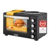 TZS First Austria Mini Four Electrique 30L, 3200W, Four Posable à Convection avec Minuteur 0-60 min, Grille et Plaque de Four