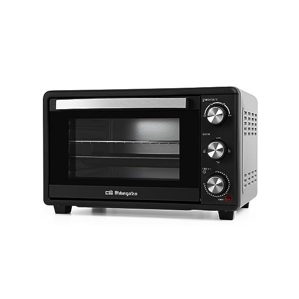 Orbegozo HCI 5025 - Four électrique de table, thermostat réglable, témoin lumineux, minuterie, 25 litres, 1500 W, [Exclusive 