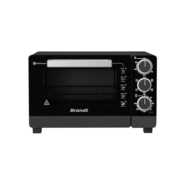 BRANDT FC215MB - Mini four - 21L - Multifonction - 5 positions de cuisson - Porte double vitre - Cavité anti-adhésive - Acces
