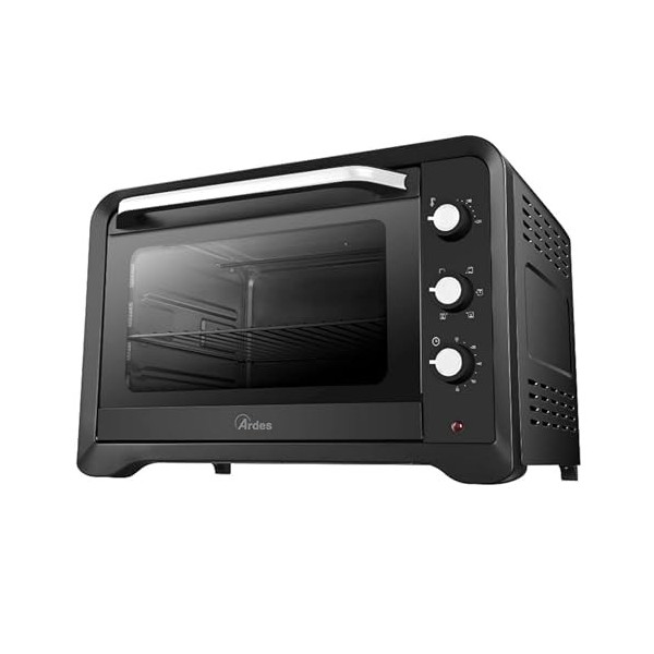ARDES - AR6245PB Four électrique ventilé Capacité de 45 litres avec lumière interne 6 fonctions de cuisson minuterie double v