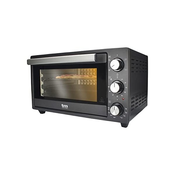 TM Electron TMPHO020 Four à convection de table, 5 fonctions, capacité de 20 litres, minuterie 90 minutes, température réglab