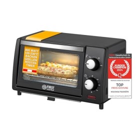 TZS First Austria Mini four 10L, four electrique, 800W, avec Minuteur 0-60 min, Jusquà 230°C, Mini four à pizza, 2 hauteurs 