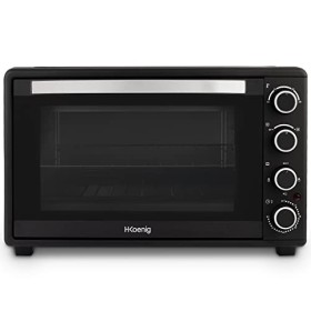 H.Koenig Mini Four Compact FO42, Capacité 42L, Température jusquà 230°C, 5 Modes de Cuisson, Minuteur jusquà 90 min, Chaleu
