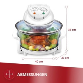 MPM MKO-02 Four à Convection Combi Grill Multifonction Halogène, 11 litres, Température Réglable jusquà 250 60 Minutes, 1400