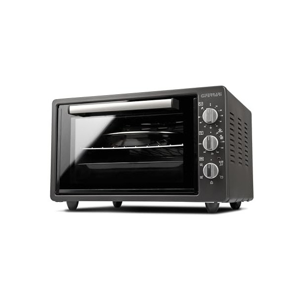 G3 Ferrari G10147 Four électrique ventilé "Rostò Titanium 37", 1300W, 37 litres, 40 - 280°C, métal, gris anthracite