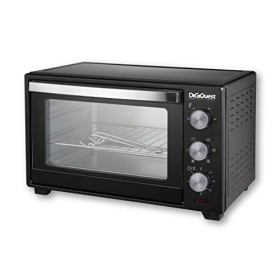 Digiquest Four électrique 30 L1600 Watt ventilé minuterie 60 min. avec arrêt automatique et éclairage intérieur - Double verr