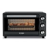 ICQN Mini four 20 l Chaleur voûte/inférieure avec fonction chaleur tournante | 5 fonctions de grill Minuterie 1500 W Plaque d