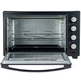 DIGIQUEST Four électrique ventilé 38 litres avec rôtissoire, 1600 W, minuterie 60 min, arrêt automatique et éclairage intérie