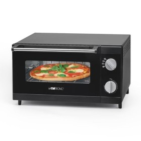 Clatronic Four à pizza avec espace de cuisson de 12 litres | idéal pour griller et réchauffer | Four avec chaleur supérieure 