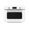 Smeg, Mini Four Combiné COF01WHEU, 10 Fonctions de Cuisson, 33 Recettes Automatiques, Réservoir Amovible, Cuisson à la Vapeur