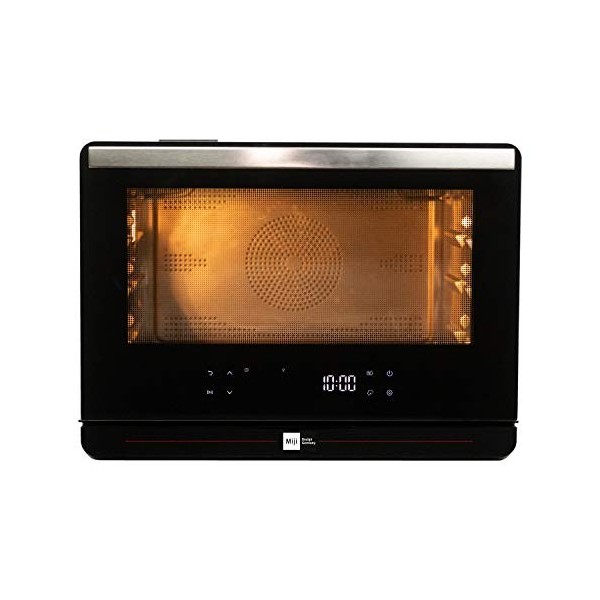 Miji Mini four à vapeur 25 litres, 2000 W, réservoir deau 1,2 litre, 30-230 degrés, four à vapeur, four à barbecue, four ave
