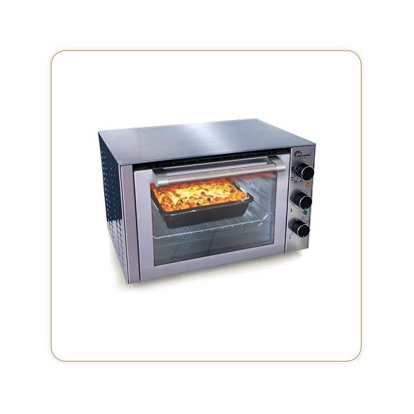 LITTLE BALANCE 8516 Four Quartz Pro 1050C, Four électrique Turbo Quartz, Mutifonctions, 1800 W, Tout Inox, Fabrication 100% f