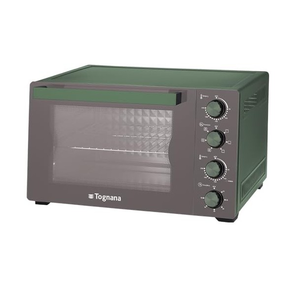 Tognana Iridea, Four électrique 45 L Aluminium-Verre, vert sauge