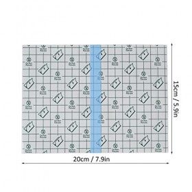 Lot de 5 Autocollants Imperméables pour Tatouage, Bande de Pansement de Tatouage Facile à Couper avec Ligne Quadrillée, Film 