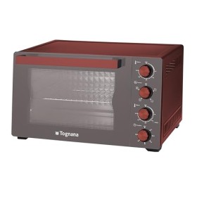 Tognana Iridea, Four électrique 35 L, Verre aluminium-rouge