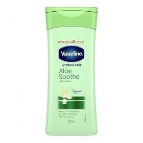 Vaseline Lot de 6 lotions de soin intensif pour le corps – Aloe Soothe – adoucit les peaux sèches et gercées – 200 ml
