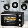 Clatronic Mini-four MBG 3726, petit four avec chaleur supérieure et inférieure, parfait pour les pizzas, les petits pains et 
