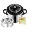 SEB Clipso+ CHEF 6L, Cocotte-minute, 4-6 personnes, Induction, 4programmes de cuisson, Cuisson rapide, Ouverture et fermeture