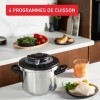 SEB Clipso+ CHEF 6L, Cocotte-minute, 4-6 personnes, Induction, 4programmes de cuisson, Cuisson rapide, Ouverture et fermeture