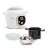 Moulinex Lot Multicuiseur intelligent Cookeo+, Cuisson haute pression, 150 recettes intégrées + Couvercle Extra Crisp pour fr