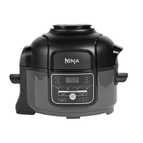 Ninja Foodi Mini Multi-Cooker [OP100UK], 4,7 L, snelkookpan en heteluchtfriteuse, grijs en zwart