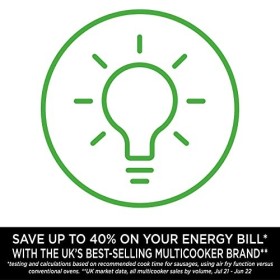 Ninja Foodi Mini Multi-Cooker [OP100UK], 4,7 L, snelkookpan en heteluchtfriteuse, grijs en zwart