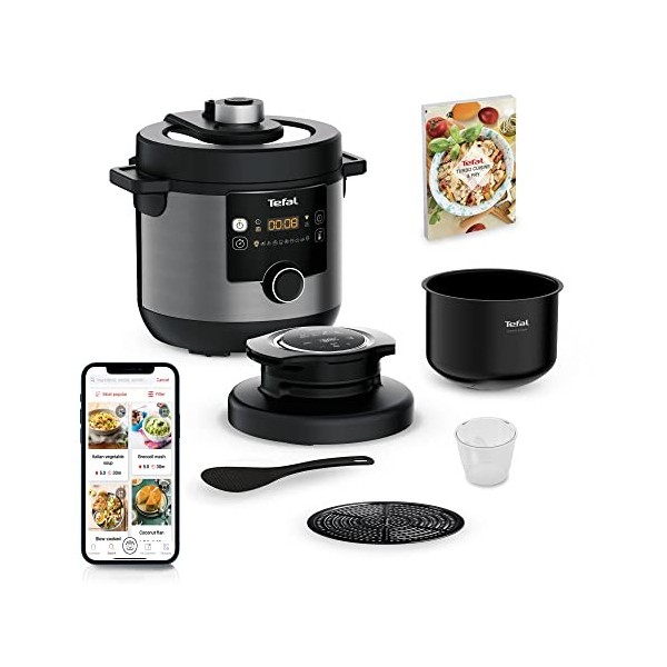 Tefal CY7788 Turbo Cuisine & Fry Multicuiseur | Autocuiseur et friteuse à air chaud | 14 programmes de cuisson automatiques |