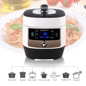 Aigostar Panda 30HGZ - 6 L Cocotte-minute multifonctions, 1000 W Fast Multicuiseur, 14 programmes automatiques, Minuterie 24 
