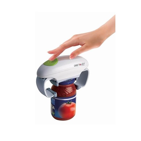 Cadeau St Valentin - ONE TOUCH Ouvre-bocal électrique « Mains libres » KC12 - Sans effort par simple pression sur le bouton v