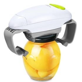 Exyvox Ouvre-boîte électrique pour chefs et seniors, ouvre-bocal automatique avec bord lisse, ouverture facile des boîtes et 