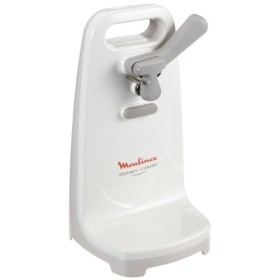 Moulinex DJJ152 Ouvre-Boîte Électrique Openmatic Ouverture Facile Boîtes de Conserves Molette Aimantée 50W Blanc