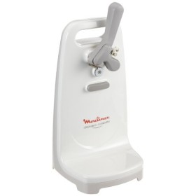 Moulinex DJJ152 Ouvre-Boîte Électrique Openmatic Ouverture Facile Boîtes de Conserves Molette Aimantée 50W Blanc
