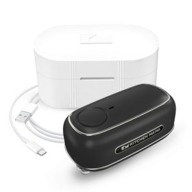 Ouvre-boîte rechargeable Orbit One de Kitchen Mama : fonctionnement à mains libres, chargement de type C, arrêt automatique, 