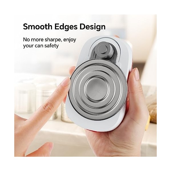 Ouvre-boîte électrique, One Touch ouvre automatiquement la boîte pour nimporte quelle taille, bord lisse et cadeau sûr pour 