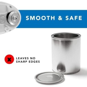 Ouvre-boîte électrique portable à bord lisse - Ouverture automatique - Outil de cuisine mains libres pour personnes âgées - A