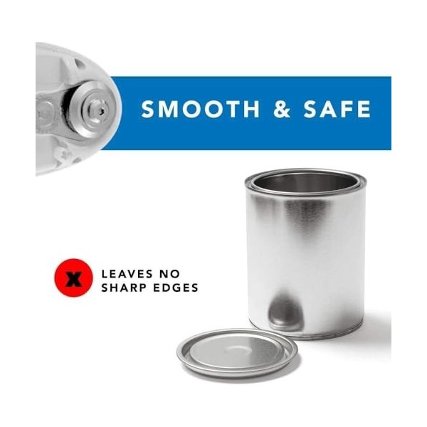 Ouvre-boîte électrique portable à bord lisse - Ouverture automatique - Outil de cuisine mains libres pour personnes âgées - A