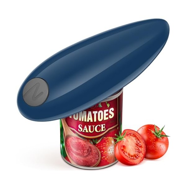 Ouvre-boîte électrique, un bouton tactile est sûr à utiliser et sans bords tranchants, facile à utiliser pour les mains arthr
