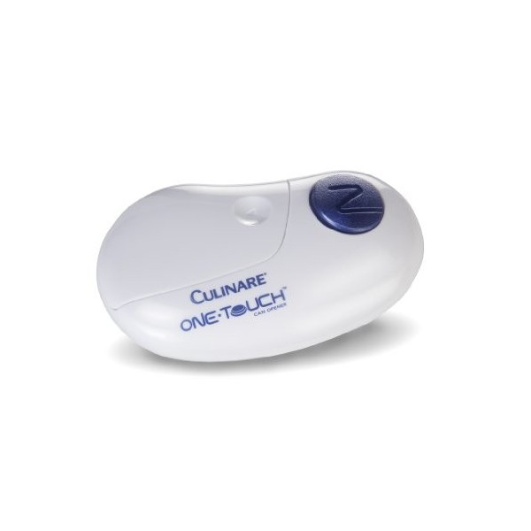 Culinare C50600 One Touch Ouvre Boîte Automatique, Blanc, Plastique/Acier Inoxydable, Fonctionne sur piles/utilisation mains 