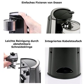 Rommelsbacher DO 65 Ouvre-boîte, 60 W, acier inoxydable