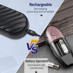 JEEWHEET Ouvre-boîte électrique, ouvre-boîte automatique One Touch, ouvre-boîte rechargeable, avec lame remplaçable, pas de b