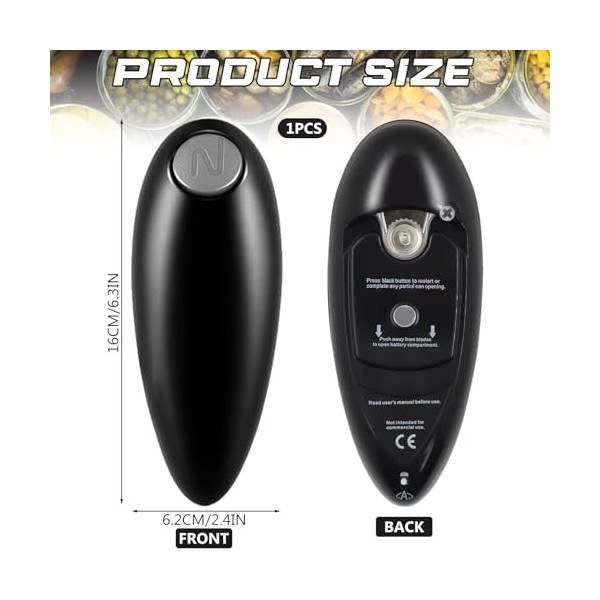 Ouvre Boite Electrique, Ouvre Bocal One Touch, Ouvre Boite de Conserve Electrique, lInterrupteur Automatique à Une Touche et
