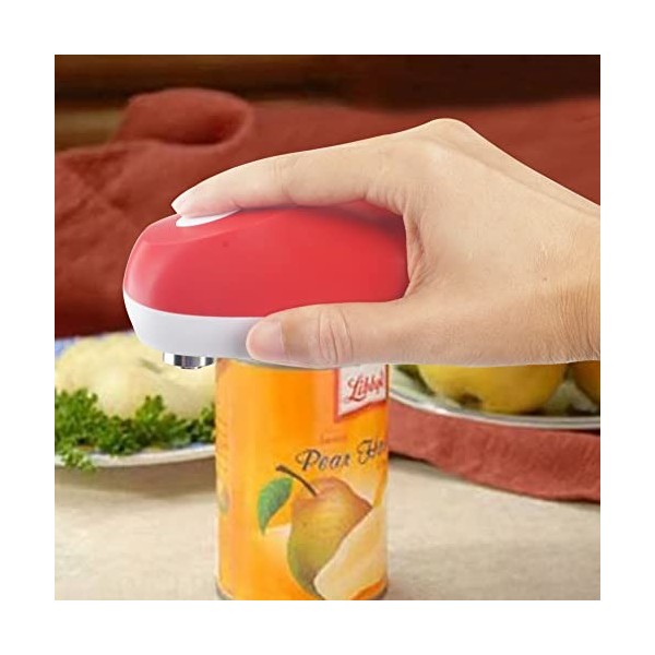 Kratax Ouvreboîte électronique automatique à une seule touche, sans bords tranchants, ouvreboîtes pour presque les tailles de