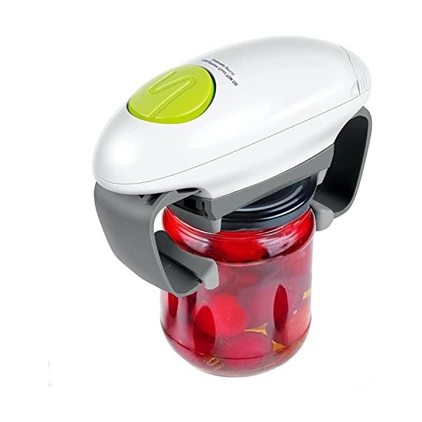 Ouvre-bocal électrique One Touch - Décapsuleur automatique puissant pour les mains faibles et les personnes âgées souffrant d