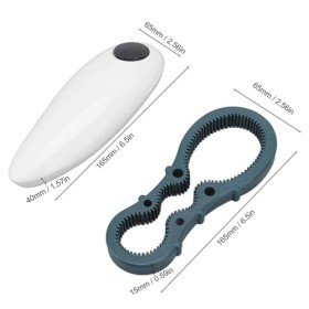 SANON Ouvre-boîte électrique, ouvre boite de conserve, ouvre boite, ouvre-bocal, ouvre bocal électrique à piles, bord lisse a