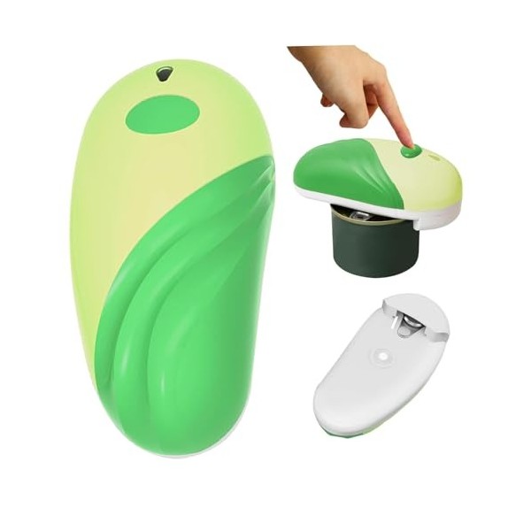 Xinlie Ouvre Boite de Conserve Electrique Ouvre-Boîte Electrique à Bord Lisse One Touch pour Personnes Darthrite,Interrupteu