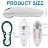 ZIGefofo Ouvre-Boîte Électrique Automatique Une Touche avec Décapsuleur Easy Jar Ouvre Bocaux Electrique Bords Lisses Ouvre-B