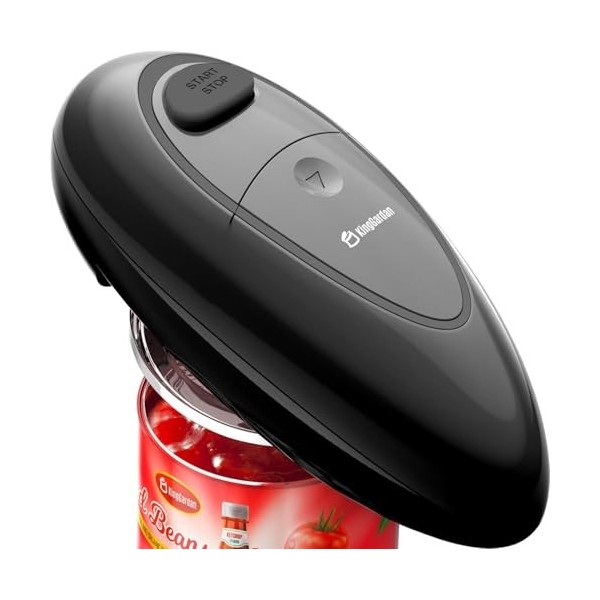 Ouvre-boîte électrique, ouvre-boîte automatique à une touche avec bord lisse, ouvre-boîte portable à piles pour toutes les ta